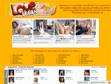 Tablet Screenshot of ilovefeets.com